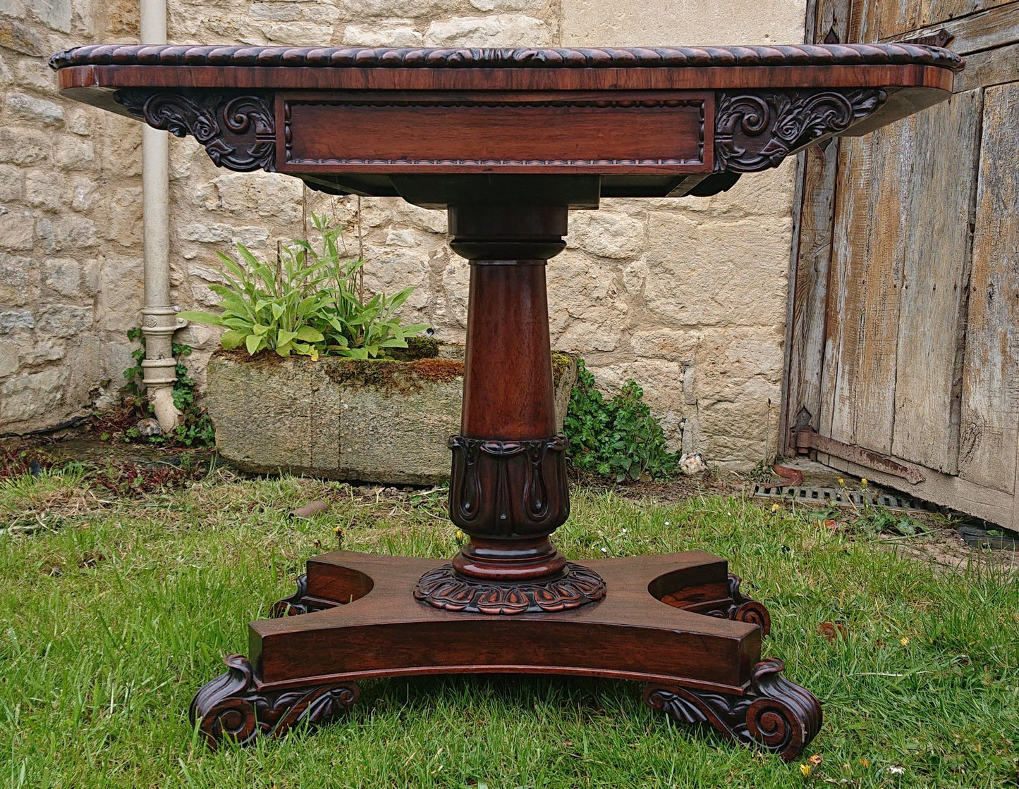 Early Nineteenth Century George IV Period Antique Card Table