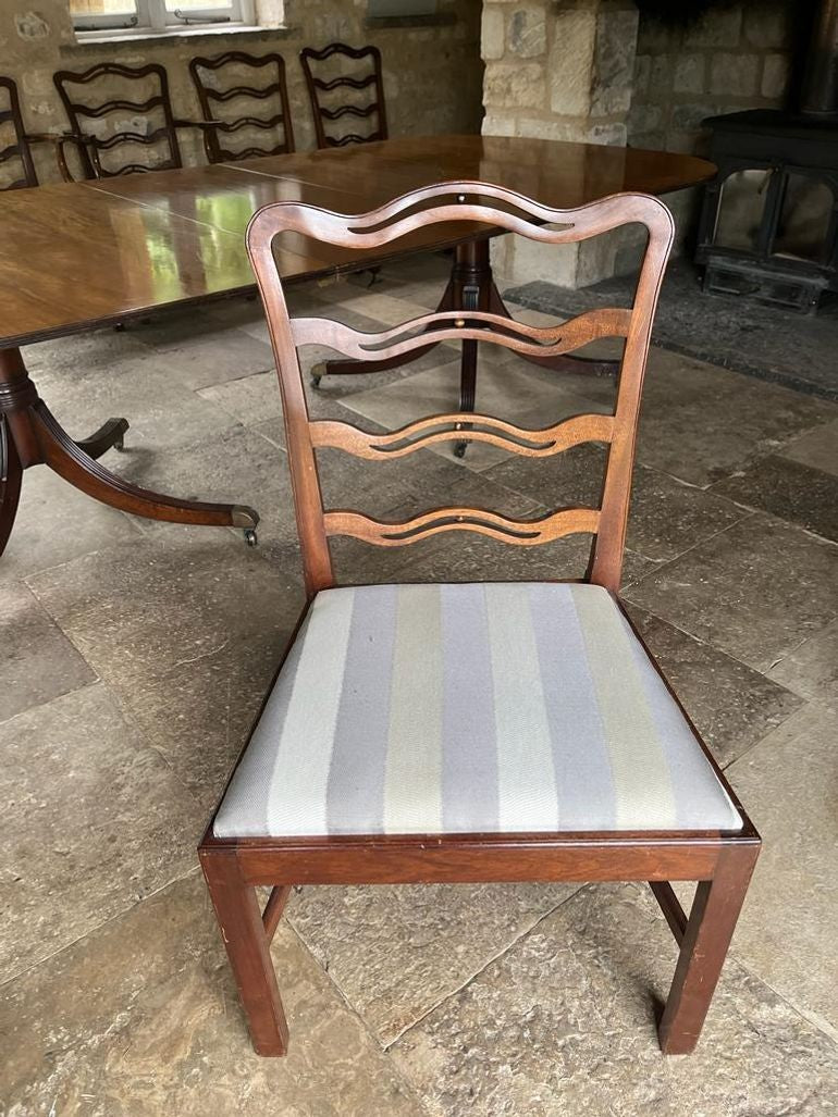 Set of Fourteen (12+2) Dining Chairs in the Manner of Thomas Chippendale