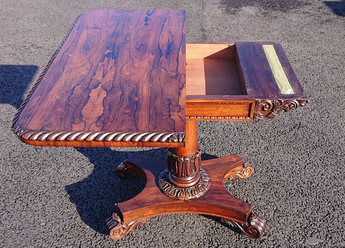 Early Nineteenth Century George IV Period Antique Card Table