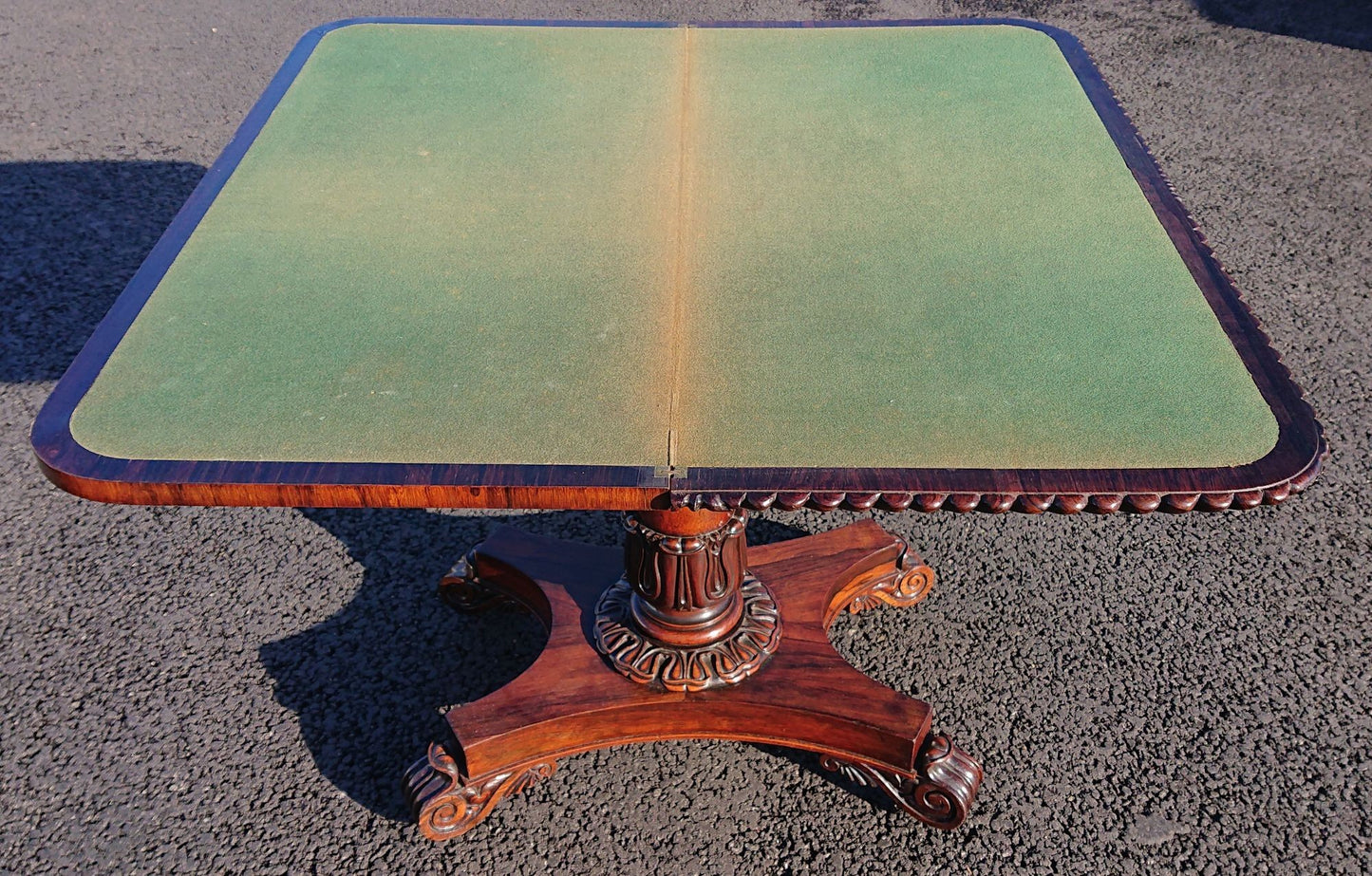 Early Nineteenth Century George IV Period Antique Card Table