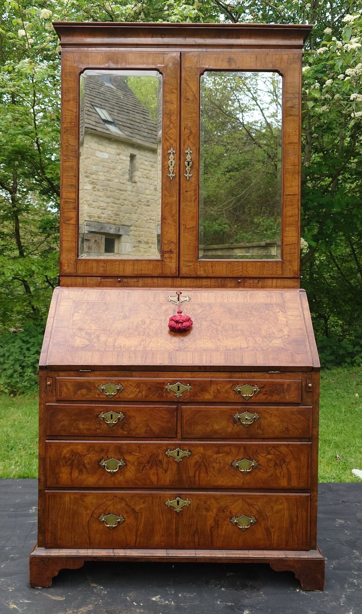Eighteenth Century Walnut Bureau Bookcase