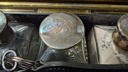 Nineteenth Century Coromandel Vanity Case Dressing Box made by H Mitchell of 168 Oxford Street London