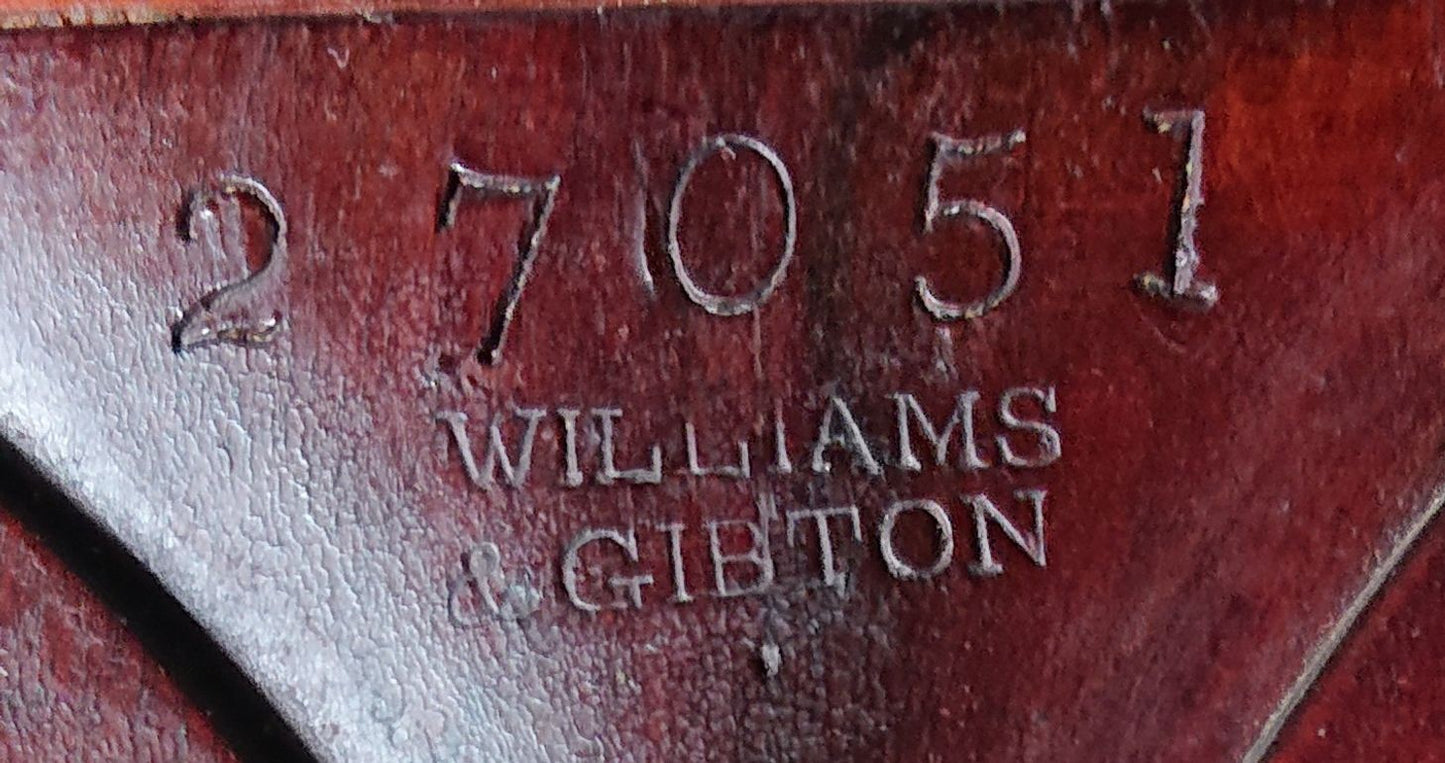 19th Century Pollard Oak Library Table by Williams and Gibton of Dublin