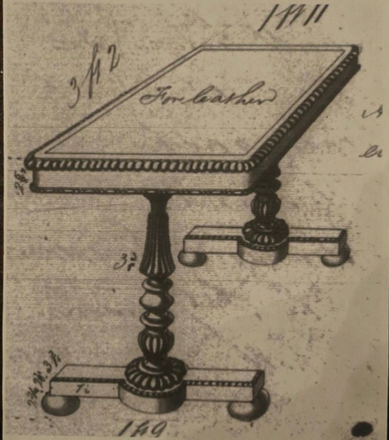 Early 19th Century Antique Library Writing Table by Gillows of Lancaster and London