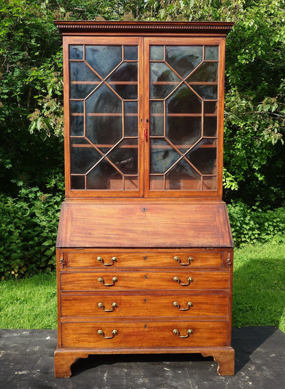 Great Proportion Tall And Slim 18th Century Bureau Bookcase