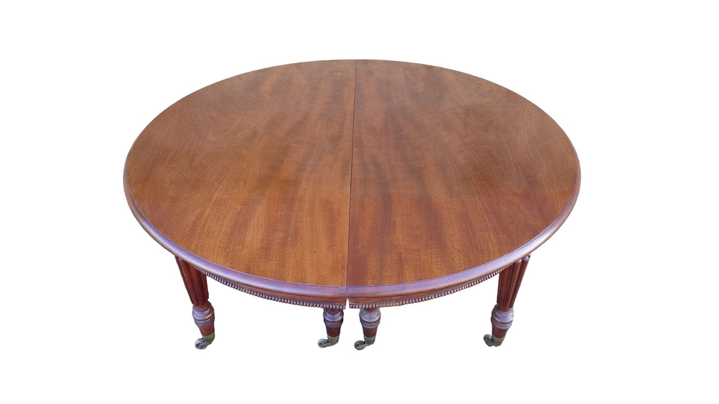 Early 19th Century Antique Extending Mahogany Dining Table Made By Gillows Of Lancaster and London