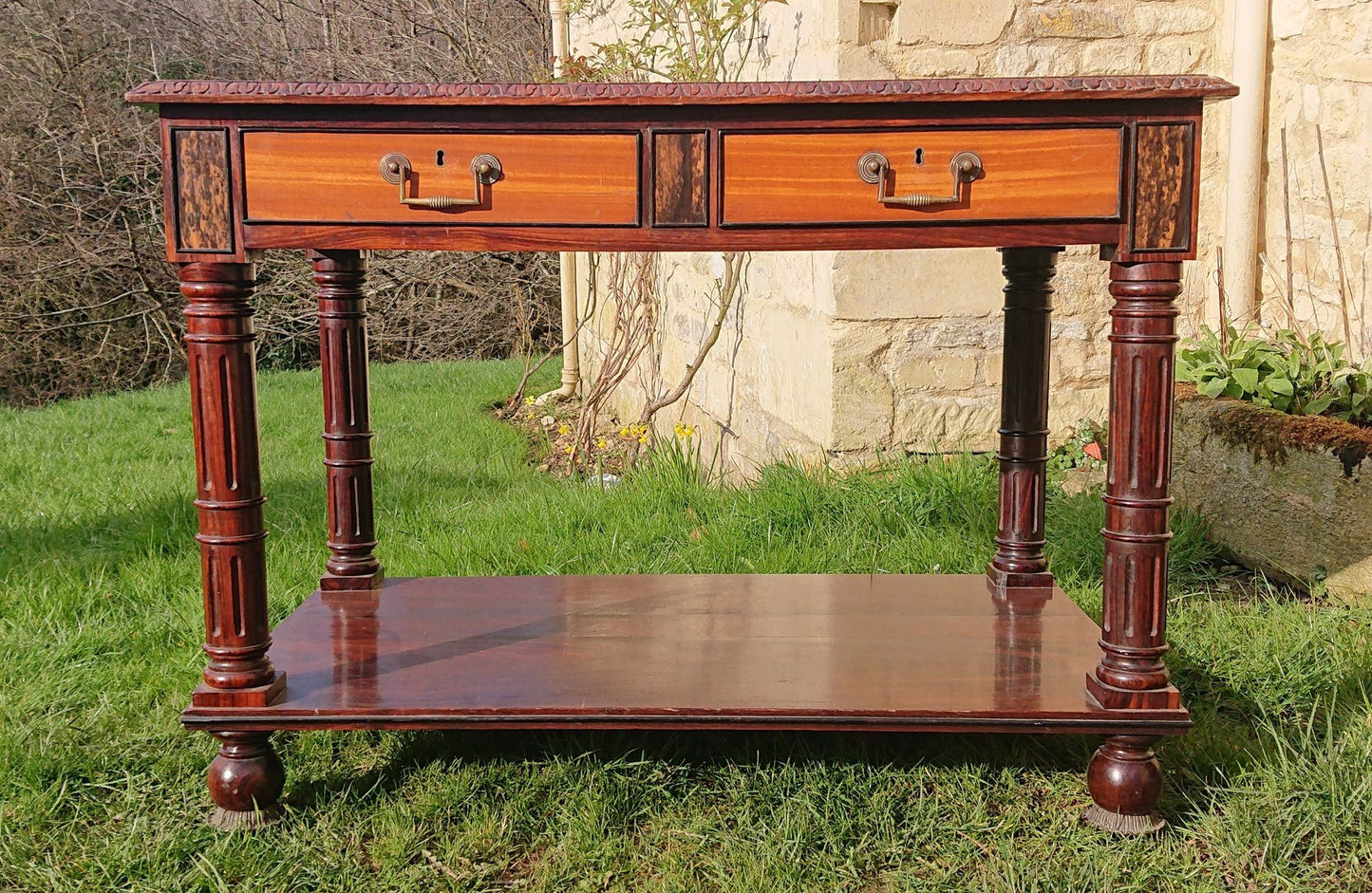 Very Fine 19th Century Exhibition Quality Library Table