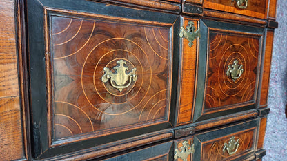 Oyster Veneer Chest of Drawers