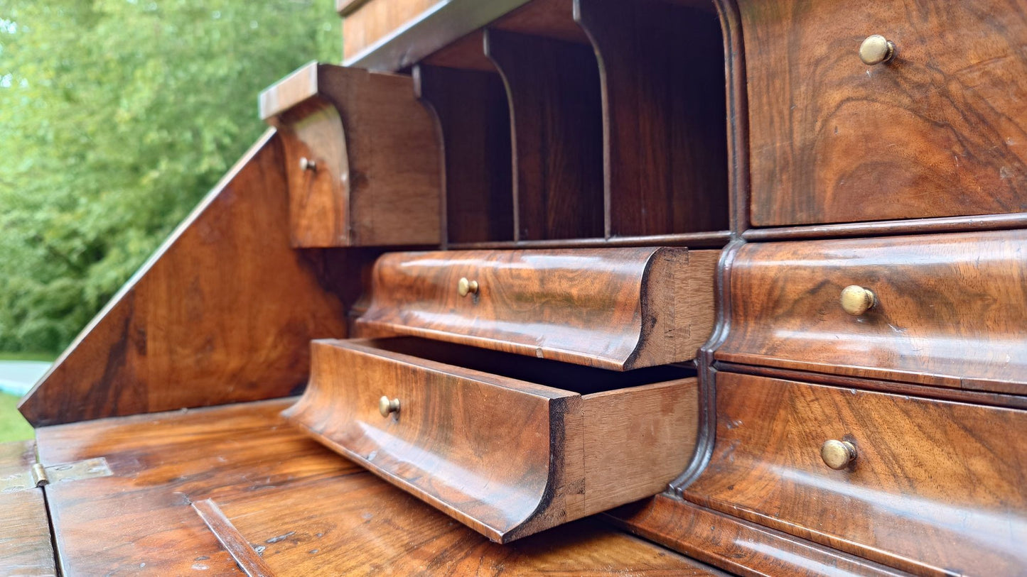 Eighteenth Century Walnut Bureau Bookcase